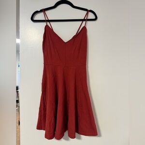 Women’s rust skater dress size small